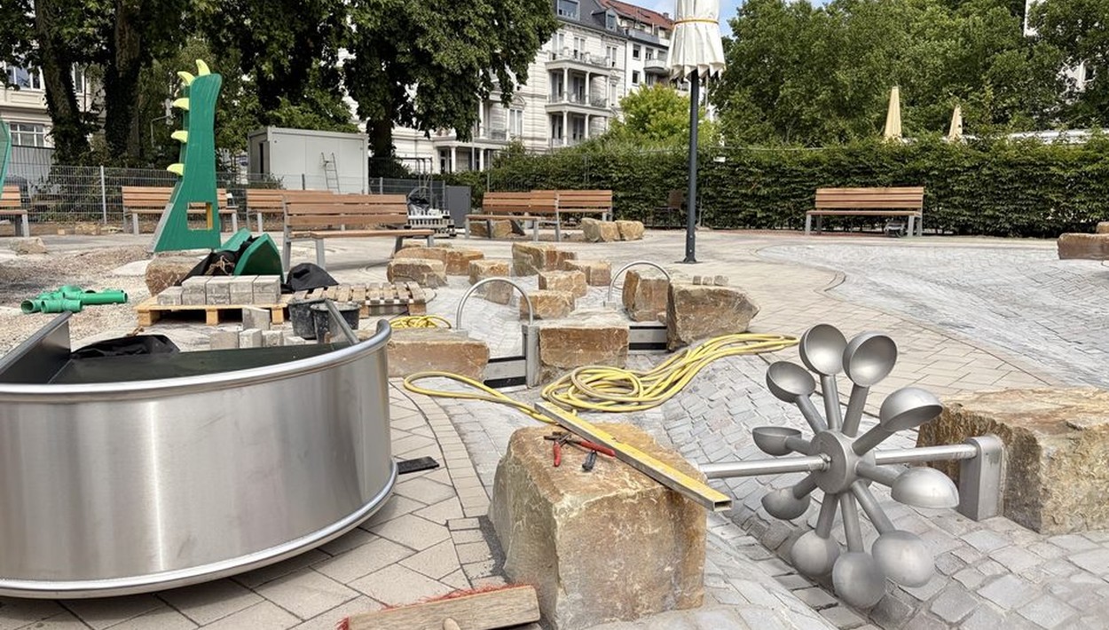 Reisinger Anlagen: Feinabstimmung der Wassertechnik läuft, Eröffnung voraussichtlich im August Reisinger Anlagen: Feinabstimmung der Wassertechnik läuft, Eröffnung voraussichtlich im August